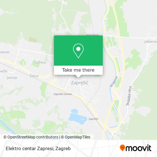 Elektro centar Zapresi map