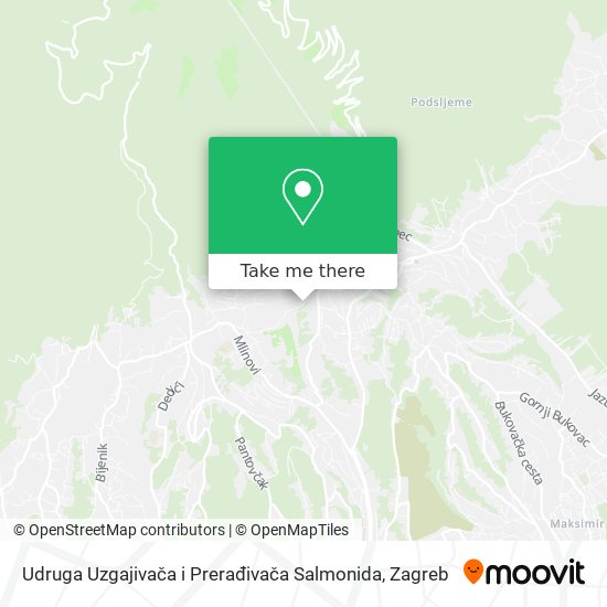 Udruga Uzgajivača i Prerađivača Salmonida map