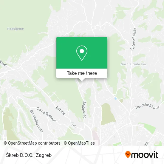 Škreb D.O.O. map