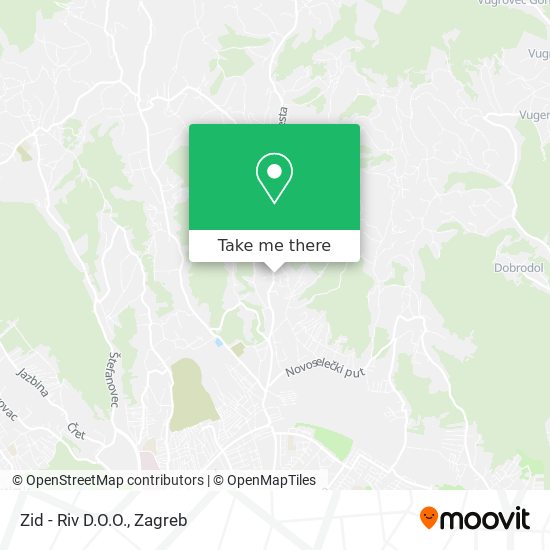 Zid - Riv D.O.O. map