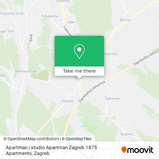 Apartman i studio Apartman Zagreb 1875 Apartments map