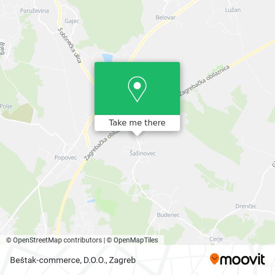 Beštak-commerce, D.O.O. map