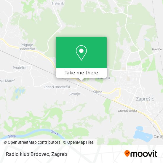 Radio klub Brdovec map