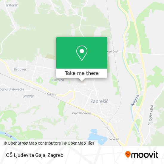 OŠ Ljudevita Gaja map