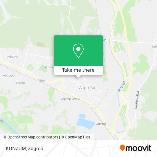 KONZUM map