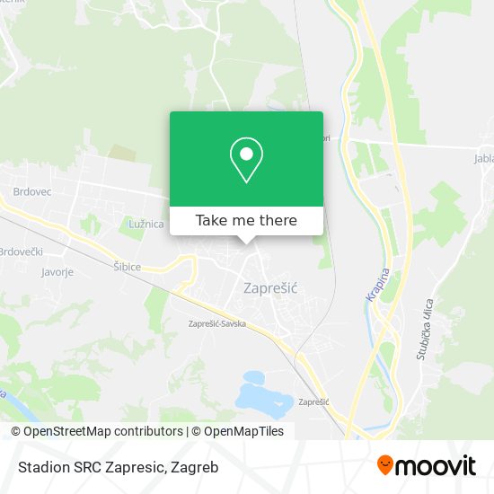 Stadion SRC Zapresic map