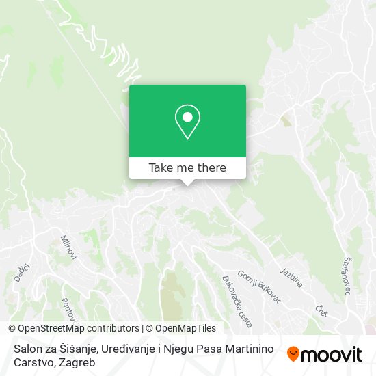 Salon za Šišanje, Uređivanje i Njegu Pasa Martinino Carstvo map