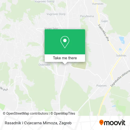 Rasadnik i Cvjecarna Mimoza map