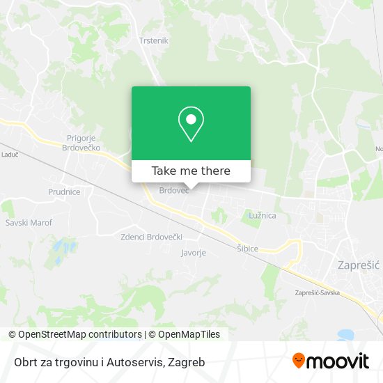 Obrt za trgovinu i Autoservis map