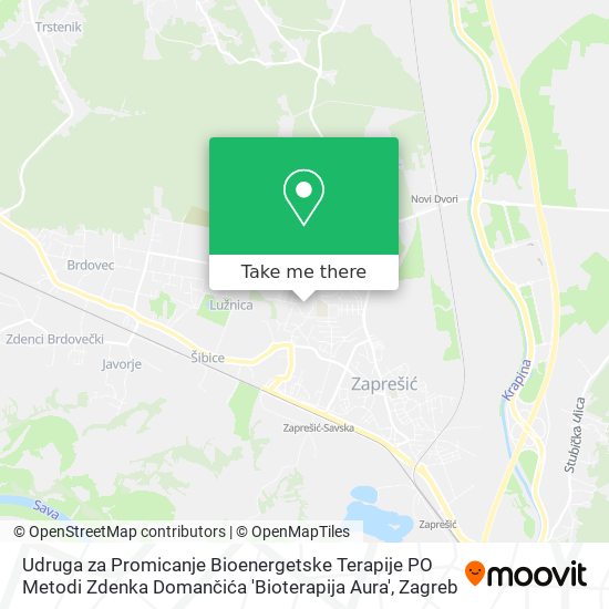 Udruga za Promicanje Bioenergetske Terapije PO Metodi Zdenka Domančića 'Bioterapija Aura' map