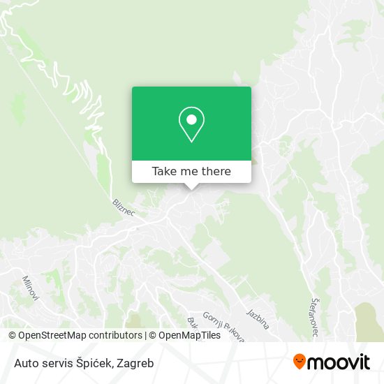 Auto servis Špićek map