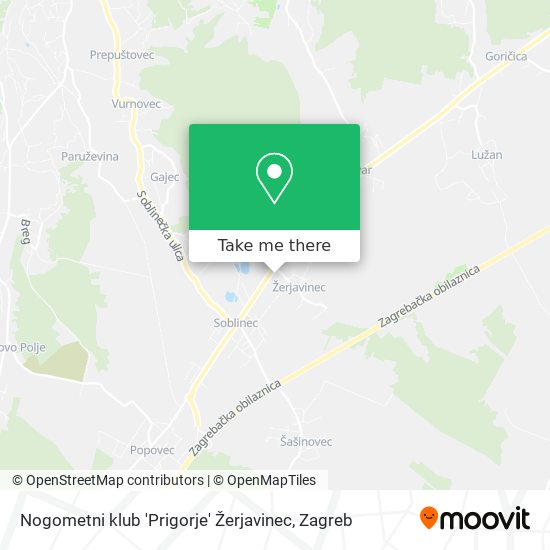 Nogometni klub 'Prigorje' Žerjavinec map