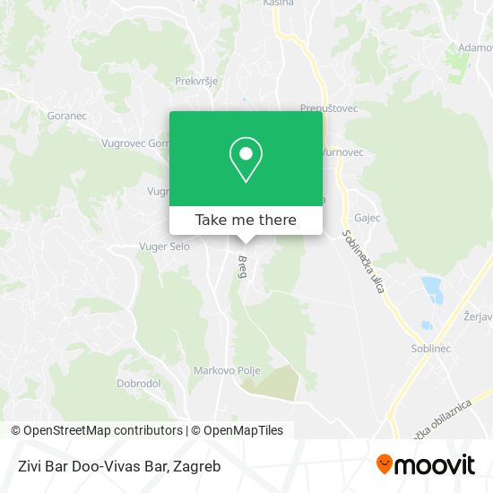 Zivi Bar Doo-Vivas Bar map