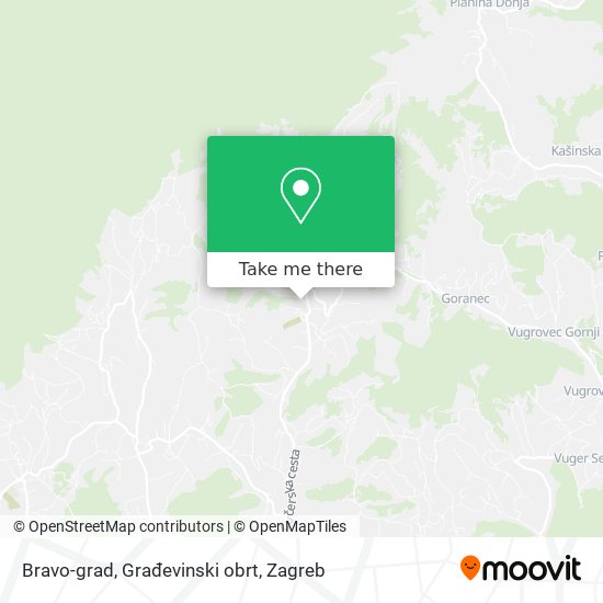 Bravo-grad, Građevinski obrt map