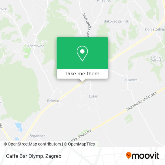 Caffe Bar Olymp map