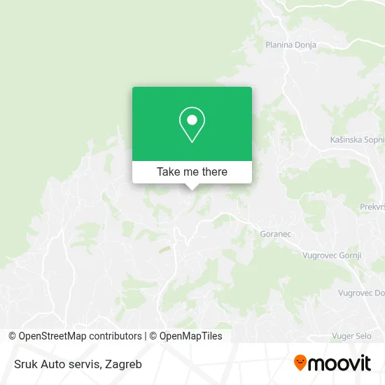 Sruk Auto servis map