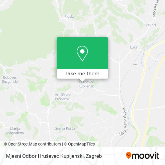 Mjesni Odbor Hruševec Kupljenski map