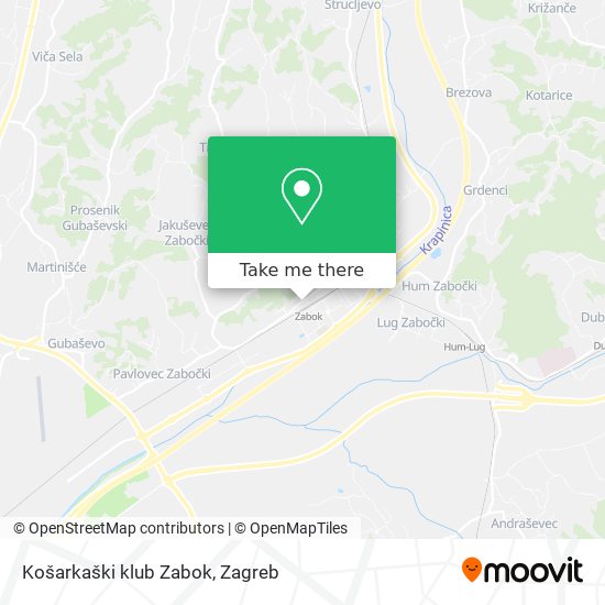 Košarkaški klub Zabok map