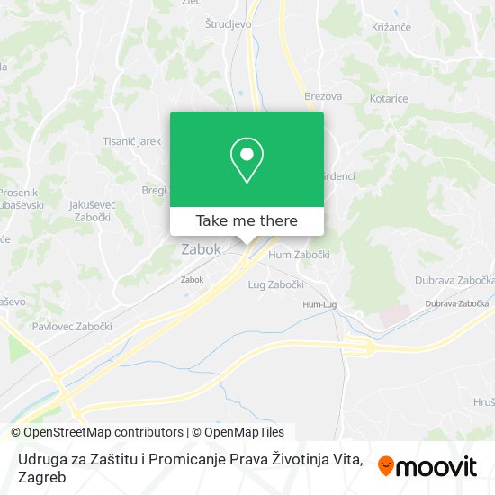 Udruga za Zaštitu i Promicanje Prava Životinja Vita map