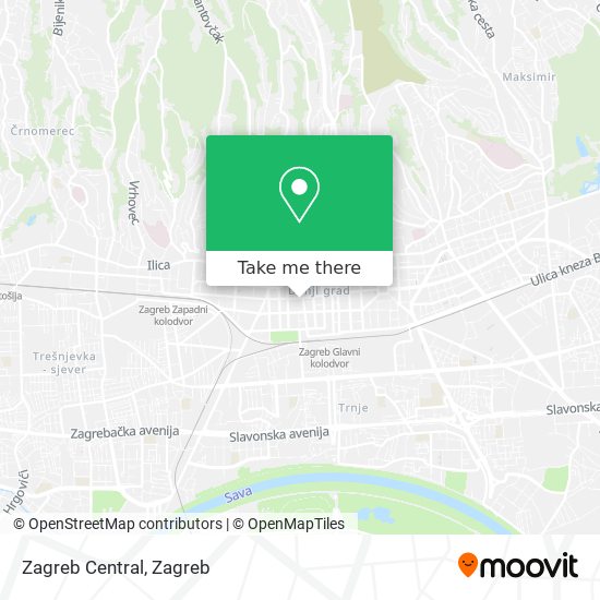 Zagreb Central map