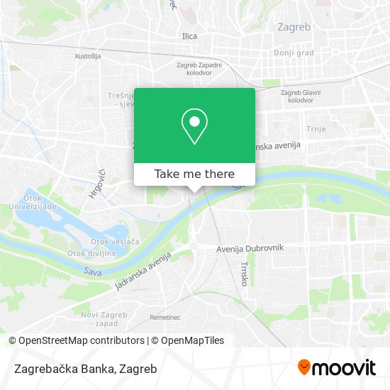 Zagrebačka Banka map