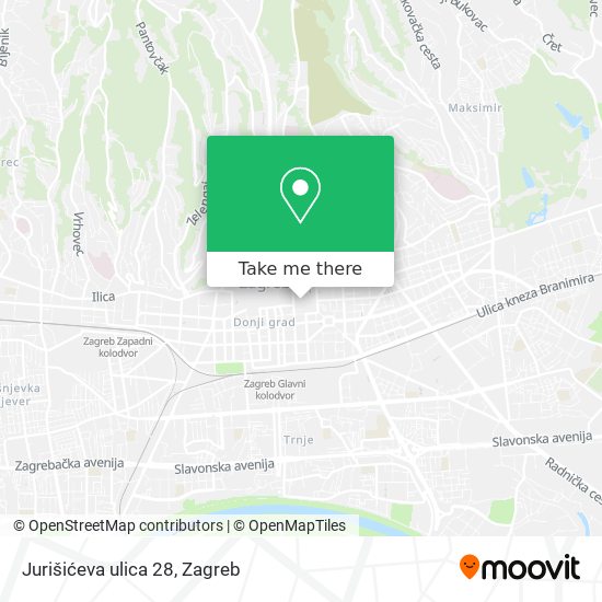 Jurišićeva ulica 28 map