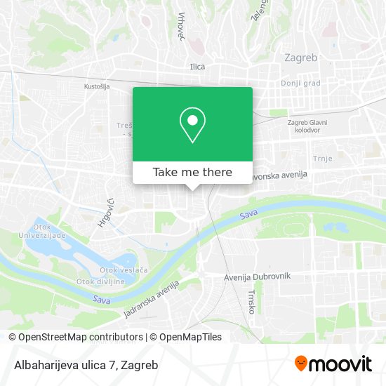 Albaharijeva ulica 7 map