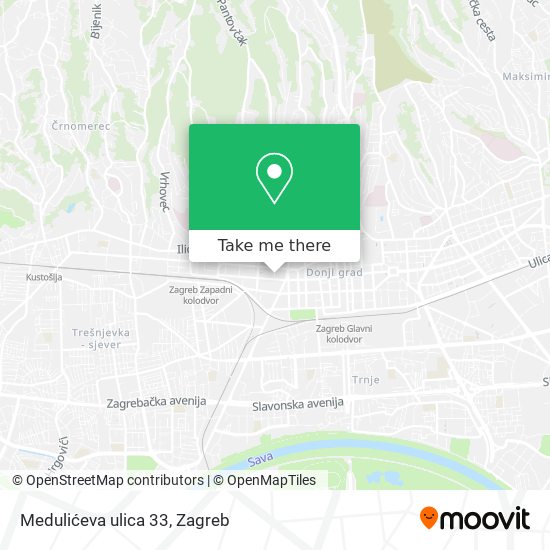 Medulićeva ulica 33 map