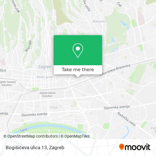 Bogišićeva ulica 13 map