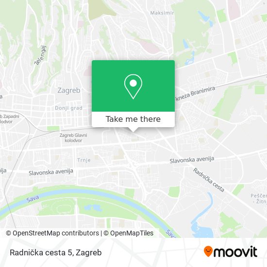 Radnička cesta 5 map