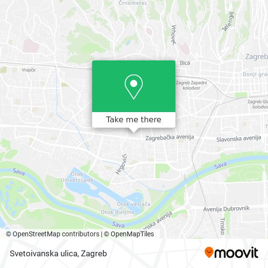 Svetoivanska ulica map