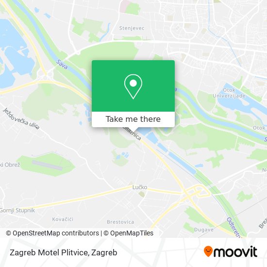 Zagreb Motel Plitvice map