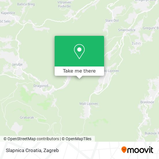 Slapnica Croatia map