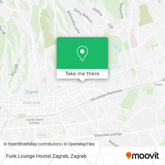 Funk Lounge Hostel Zagreb map