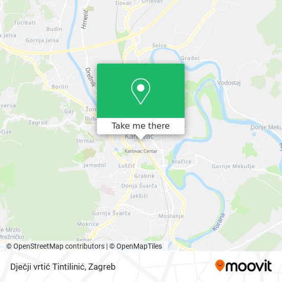 Dječji vrtić Tintilinić map