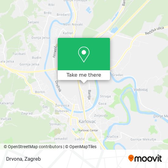 Drvona map