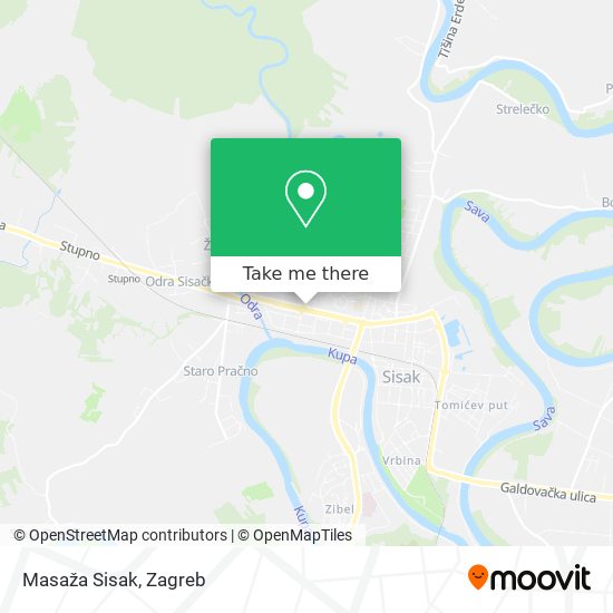 Masaža Sisak map