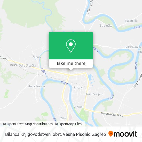 Bilanca Knjigovodstveni obrt, Vesna Pišonić map