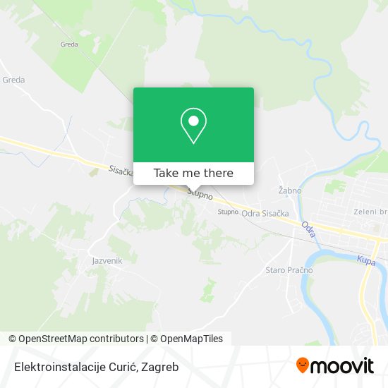 Elektroinstalacije Curić map