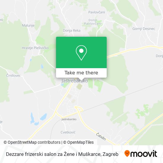 Dezzare frizerski salon za Žene i Muškarce map