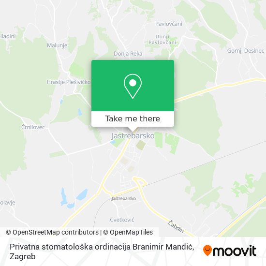 Privatna stomatološka ordinacija Branimir Mandić map