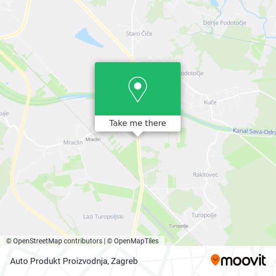 Auto Produkt Proizvodnja map