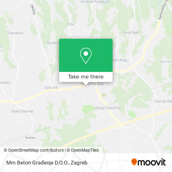 Mm Beton Građenje D.O.O. map