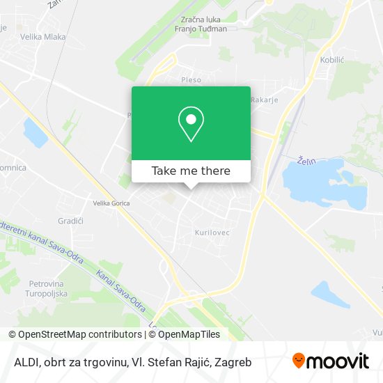 ALDI, obrt za trgovinu, Vl. Stefan Rajić map