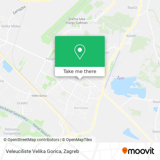 Veleuciliste Velika Gorica map