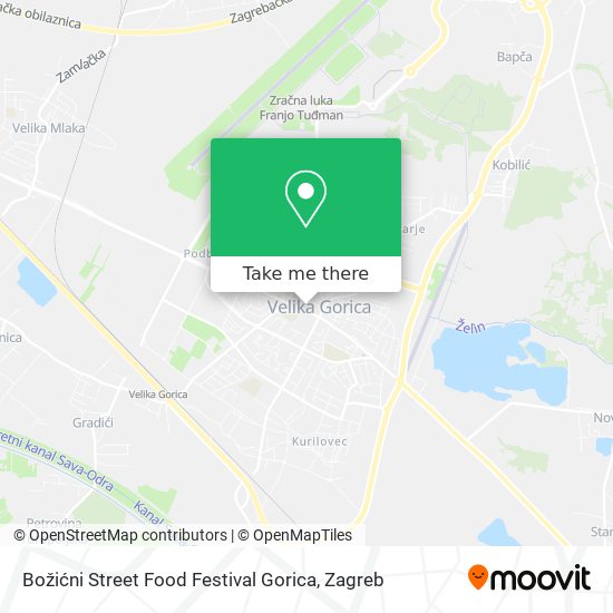 Božićni Street Food Festival Gorica map
