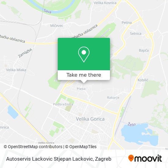 Autoservis Lackovic Stjepan Lackovic map
