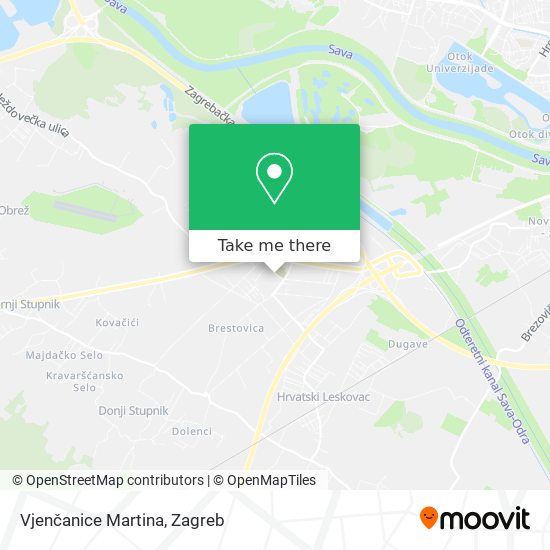 Vjenčanice Martina map