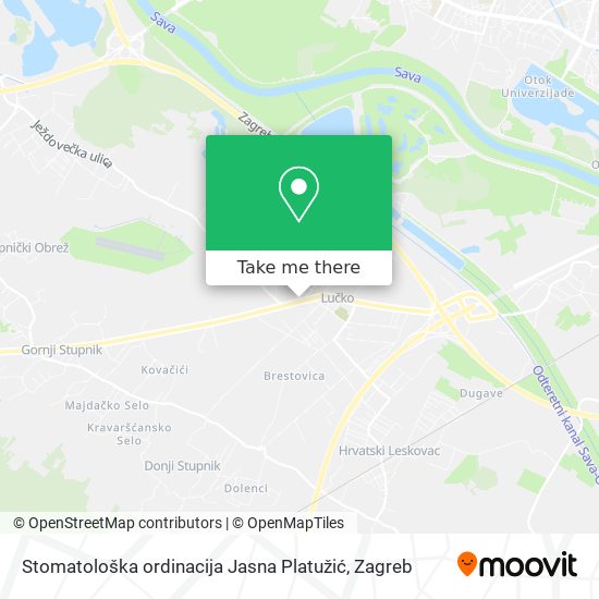 Stomatološka ordinacija Jasna Platužić map