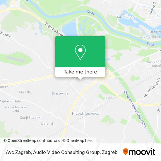 Avc Zagreb, Audio Video Consulting Group map